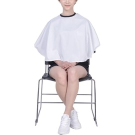 Capa de Peluquería de Nylon Ajustable para Hombros, Salón Fácil de Limpiar, Antiestática y Ligera, Protege la Ropa durante Cortes