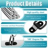 D Ring Tie Down Anchors, 6 Pcs Heavy Duty Steel