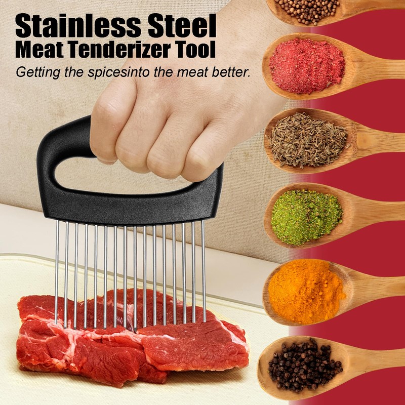 Furneet Extra-Large Onion Holder for Slicing, Onion Cutter Vegetable Chopper,
