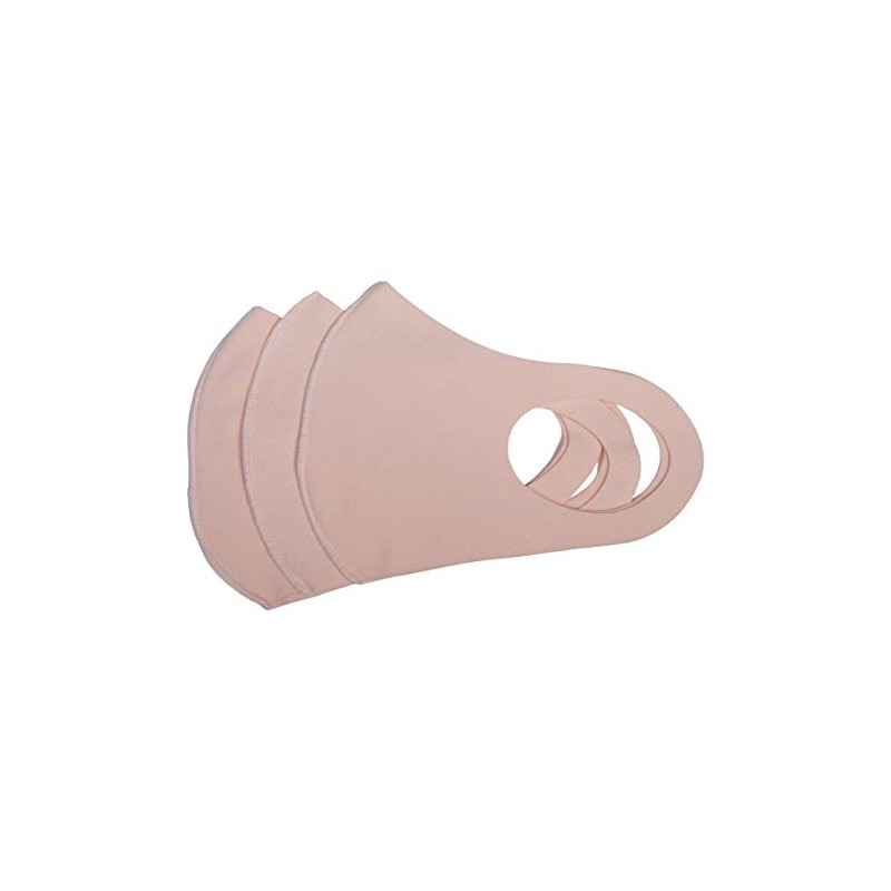 Moisture Absorption Heating Mask, Pack of 3 (Light Pink)