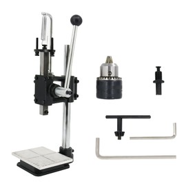 LuckyHigh Manual Leather Hole Puncher Hand Punching Machine for DIY Leather Craft Punching Holes with Chuck