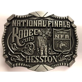 Hesston 2019 National Finals Rodeo Adult (4" X 3") Belt Buckle