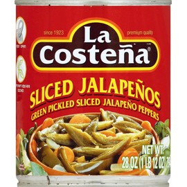 La Costena Jalapeno Peppers Sliced, 28 oz