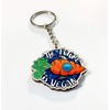 PeachyApricot The Future Is Vegan Wooden Keychain