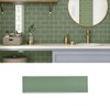 3X12 Olive Green Ceramic Subway Wall Tile Backsplash for Kitchen,