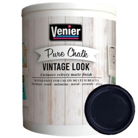 Chalk Pure Paint - for Furniture, Crafts, Home Decor - All-in-One – DIY – Eco-Friendly (Vintage [Black]), (33.81 oz)