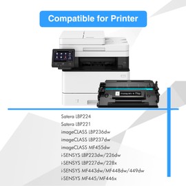 057 Toner Cartridges 4 Pack Compatible Replacement for Canon 057 057H CRG-057 High Yield Toner for ImageCLASS MF445dw MF455dw LBP226dw MF448dw LBP227dw LBP228dw MF449dw MF445 Laser Printer Ink