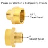 Joywayus 3/4" NPT Thread Female × 1/2" G Thread Male