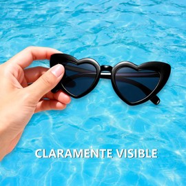 LEKOU 20PCS Gafas De Sol Con Forma De Corazón Para Mujer, Gafas De Sol Modernas Adecuadas Para Fiestas y Fiesta De Solteros, Gafas De Playa Divertidas Con Súper Protección UV
