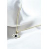 LATELITA Evil Eye Charm Necklace 18ct Gold Plated Sterling Silver