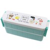MELTY CAFE Lunch Box with Chopsticks, 2-Tier Lunch Box, New