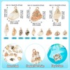 Boutigem 18Pcs Natural Shell Pendants Electroplated Cowrie Shell Charms Ocean