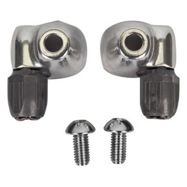 SHIMANO Spares SM-CS50 outer down tube cable stops assembly for steel frames, silver a, One Size, Y67B91000