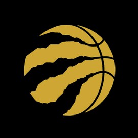 MTech - Toronto Raptors Emblem Team Logo Basketball Sticker Decals for Kids Bedroom Decor Wallpaper Bumper Windshield Sticker (Gold, 10" Round)