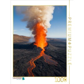 CALVENDO Puzzle Volcanic Landscape with erupting Volcano | Size