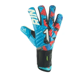 Rinat Goalkeeper Gloves Meta Tactik GK Pro - Golero Sport (Blue Red, 7)