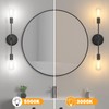 FadimiKoo 2-Light Black Bathroom Light Fixtures, Modern Wall Sconces Lighting