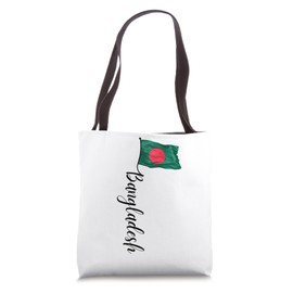 Bangladesh Signature Flag Pole for Patriotic Bangladeshis Tote Bag