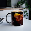 Thermoreagierende Tasse Magische Tasse – Goldfarben Wildleben seltener Vogel –