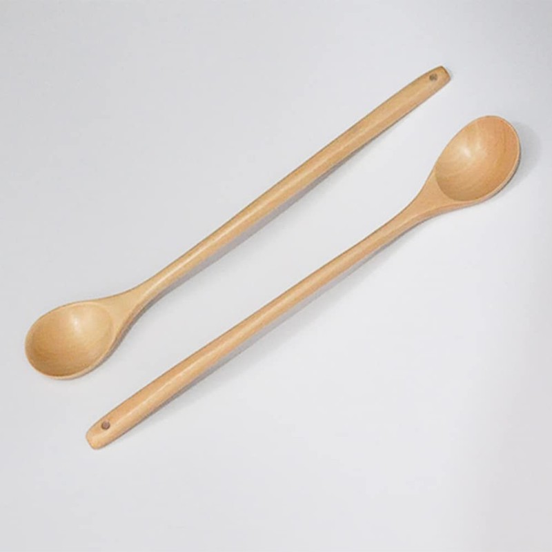 Long Handle Wooden Spoon Cooking Mixing Stirring Multi-Purpose Spoon 13inch-