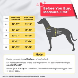 Pawaii Pineapple Yellow Dog Harness, XS, Soft Padded, No Pull, Adjustable, Breathable Mesh, Reflective Strips, Digital ID Tag, Animal Harness for Small Dogs