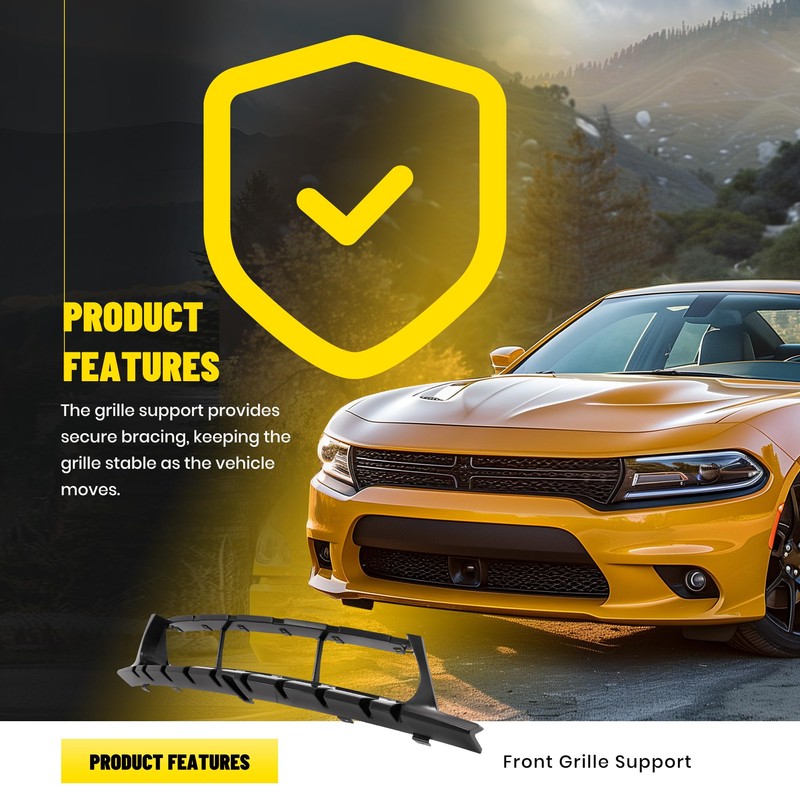 JMTAAT Front Grille Support Compatible with 2015-2023 Dodge Charger For