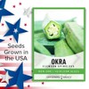 Gardeners Basics, Okra Seeds for Planting - Clemson Spinless Heirloom,