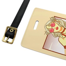 Boho Chic Bohemian Woman in Desert Luggage ID Tags Cards Set of 2