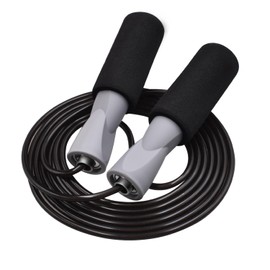 FEELCAT Training Jump Rope Weighted Heavy Duty Jump Rope for Fast and Efficient Strength Training for Adults Fitness Diet (Grey x Black)