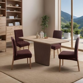 YUEANG Waterproof Dining Chair Covers, Chair Covers for Dining Room, Stretch Chair Covers Parsons Chair Slipcover, Removable, Washable for Dining Room Kitchen Chair Protector Cover