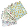Qililandiy 7 Pcs Flower Series Fat Quarters Fabric Bundles Quilting