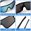 Apricitie 3 pezzi occhiali da ciclismo veloci, UV 400, sportivi,