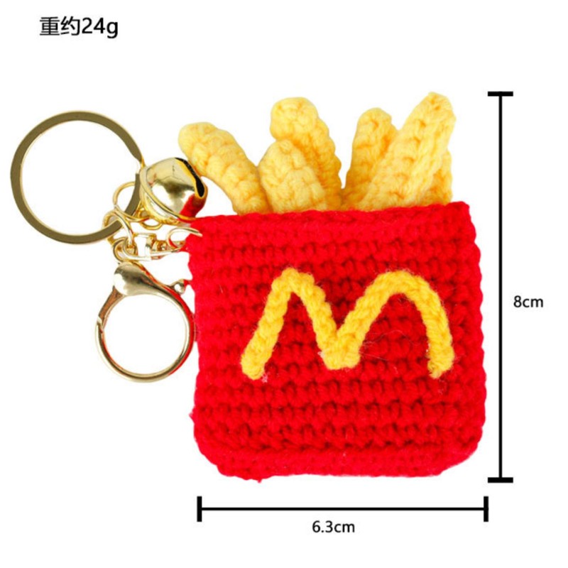 [LeChengMM] Plush French Fries Cola Hamburger Chicken Leg Ice Cream
