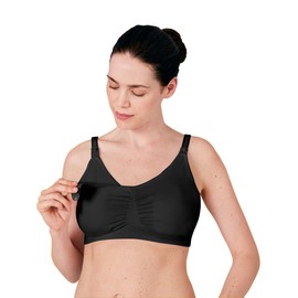 Medela 3 in 1 Nursing & Pumping Bra, Lightweight & Comfortable When Feeding, Electric Pumping or in-Bra Pumping, Black, (Medium) 32-38B/F