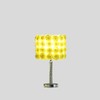 TREATLIFE HOME Acrylic/Metal Table Lamp with Yellow Roses, 18.25-Inch Tall,