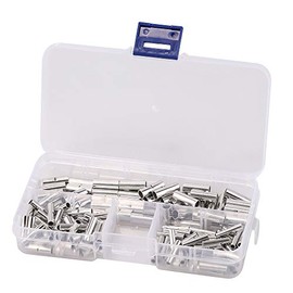 150pcs Non-Insulated Wire Ferrule Cable Crimp Terminals Butt 10-12AWG 14-16AWG 18-22AWG