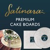 Culpitt Satinara, Cake Board, 10"Cake Drum, Individually Wrapped, Silver Foil