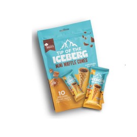 Culinary Treats Tip of the Iceburg Mini Waffle Cones, Caramel Cream, 3.52oz (12 Pack)