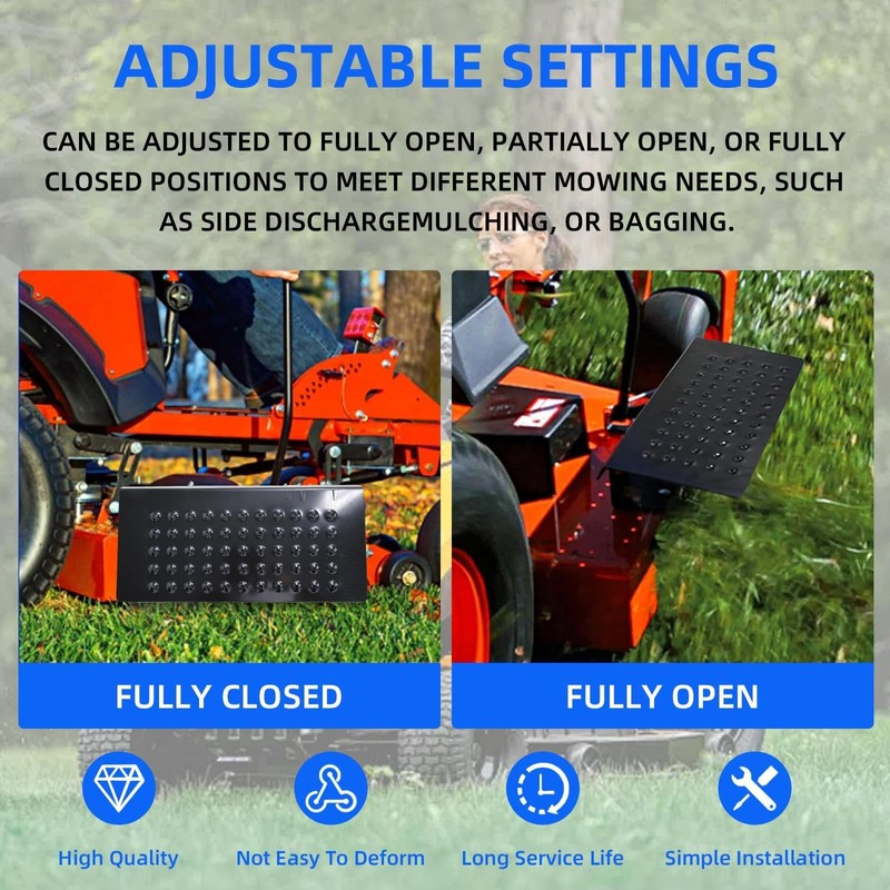 QSRUN Mower Discharge Shield Compatible with ACS6000ULS/088-6003-00 Advanced Chute System/Chute