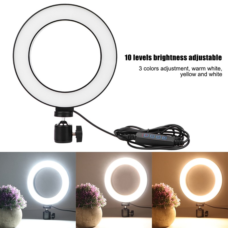 6 Inch LED Ring Light Living Broadcast Selfie Fill Lamp
