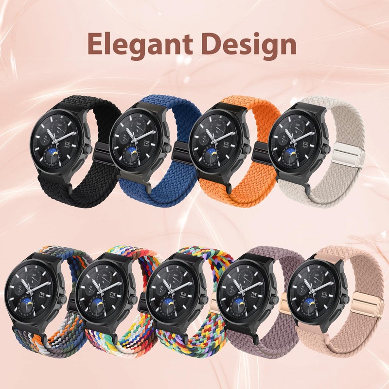 KoGiio For 22 mm 20 mm braided strap for 22