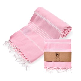 YENGAS Hammam Towel XXL, 95 x 175 cm, Oeko-Tex Certified, 100% Cotton, Large Peshtemal Towel, Bath Towel for Spa, Sports, Yoga, Pilates, Travel, Lightweight and Space-Saving, Sauna Towel, Beach Towel,