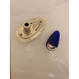 ARROW NAF1073-26 WINGTIP LIGHT OR GRIMES AN3097-2 WITH BLUE GLASS VINTAGE NOS