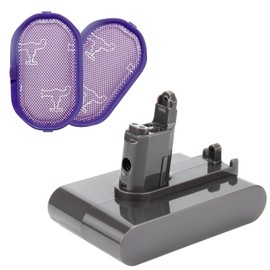 Upgraded 6500mAh DC34 Type B 22.2V Battery Compatible for Dyson DC30 DC31 DC34 DC35 DC44 DC45 917083 Type B(Not Fit All Type A Series) Handheld Vacuum Cleaner(Bonus 2Pcs Filters)