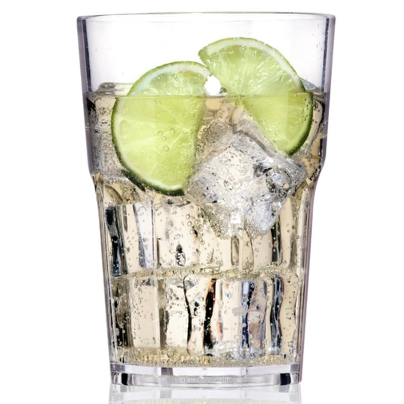 AIOS Avenue's Set of 6 Unbreakable Polycarbonate Octagon Shaped Tumblers.
