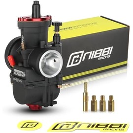 NIBBI Carburetor PWK 34mm Motorcycle, 350cc-400cc Power Carb With Carb Jets, Fit GY6 Engine Dirt Bike Mini Bike SSR TTR Apollo TaoTao ATV