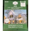 Holiday Time 200-Count Cool White LED High-Density Icicle Lights white