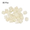 HARFINGTON Furniture Plastic Pre-Inserted Nuts, 11mmx10.5mm 80pcs Hinge Dowel Inserts
