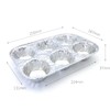 Waytiffer Muffin Pan | 6-Cup Cupcake Aluminum Pans Favorite Muffin