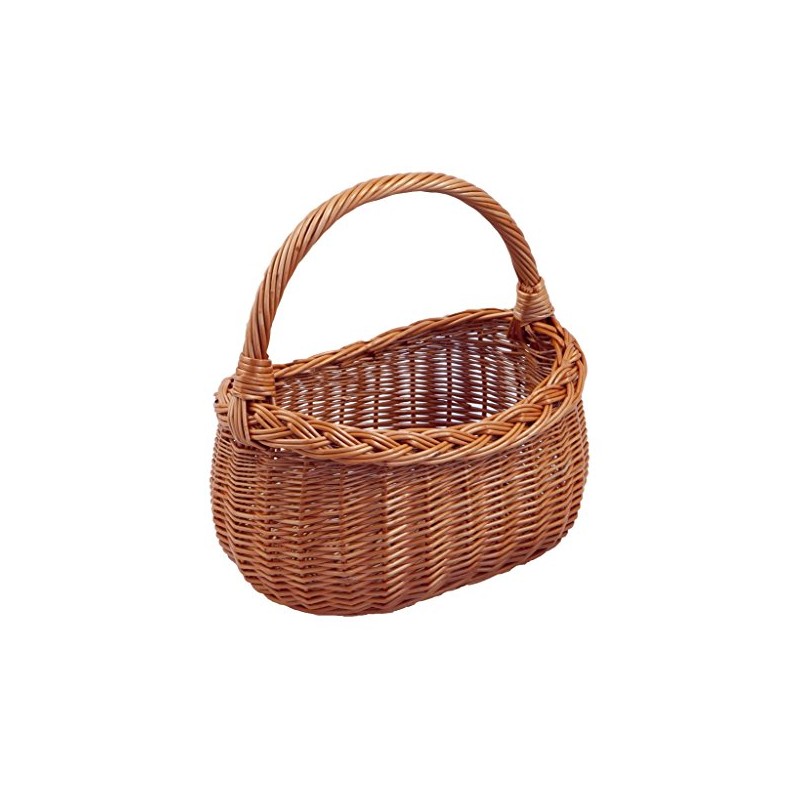 Backideen Shopping Basket Oval Brown D 34 cm x W